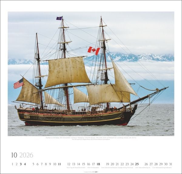 Produktbild: Tall Ships Kalender 2026