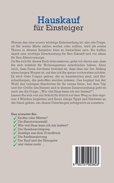 Produktbild: Hauskauf f&uuml;r Einsteiger
