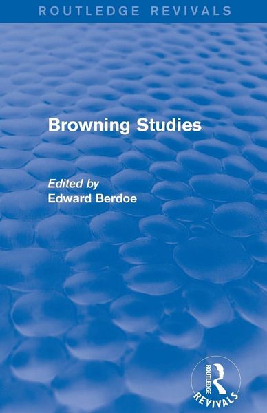 Produktbild: Browning Studies (Routledge Revivals)