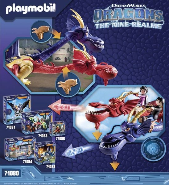 Produktbild: PLAYMOBIL 71080 - Dragons, Die 9 Welten - Wu & Wei mit Jun