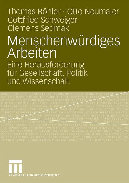 Produktbild: Menschenw&uuml;rdiges Arbeiten