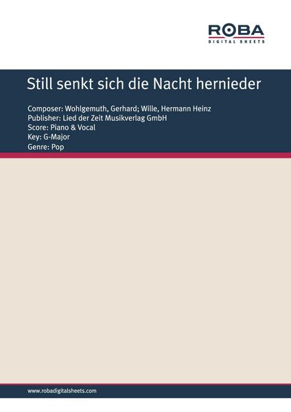 Produktbild: Still senkt sich die Nacht hernieder
