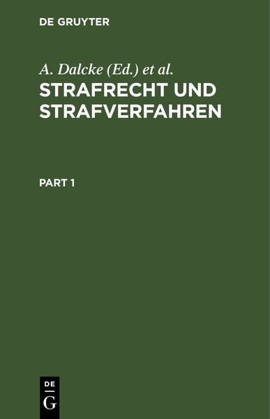 Produktbild: Strafrecht und Strafverfahren