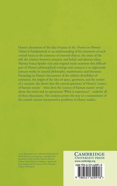 Produktbild: Space and the Self in Hume's Treatise
