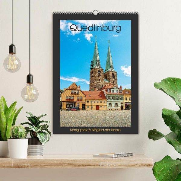 Produktbild: Quedlinburg - K&ouml;nigspfalz & Mitglied der Hanse (Wandkalender 2026 DIN A2 hoch), CALVENDO Monatskalender