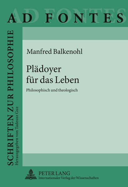 Produktbild: Plaedoyer fuer das Leben