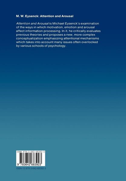 Produktbild: Attention and Arousal