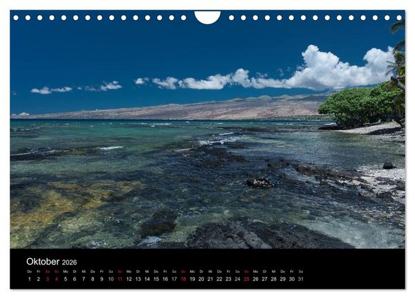 Produktbild: Hawaiianische Tr&auml;ume Big Island (Wandkalender 2026 DIN A4 quer), CALVENDO Monatskalender