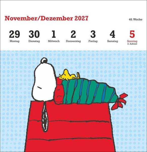 Produktbild: Peanuts Premium-Postkartenkalender 2027