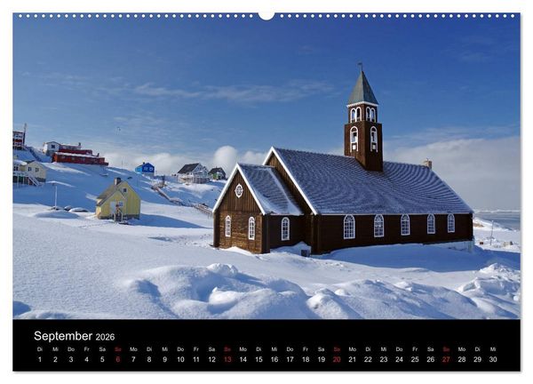 Produktbild: Gr&ouml;nland - Der wilde, wei&szlig;e Westen (hochwertiger Premium Wandkalender 2026 DIN A2 quer), Kunstdruck in Hochglanz