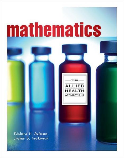 Produktbild: Mathematics with Allied Health Applications