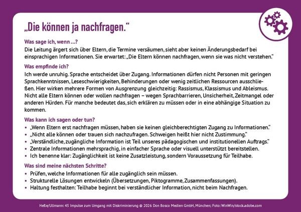 Produktbild: 45 Impulse zum Umgang mit Diskriminierung