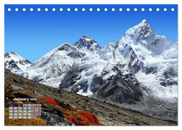 Produktbild: Natural Wonders, Fascinating Places in The World (Desk Calendar 2026 DIN A5 landscape), CALVENDO 12 Month DeskCalendar