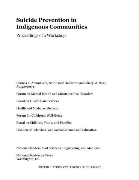 Produktbild: Suicide Prevention in Indigenous Communities
