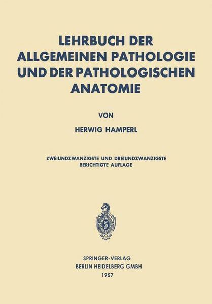 Produktbild: Lehrbuch der allgemeinen Pathologie und der pathologischen Anatomie