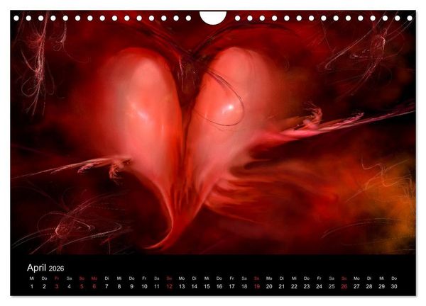 Produktbild: Der Herz Kalender (Wandkalender 2026 DIN A4 quer), CALVENDO Monatskalender