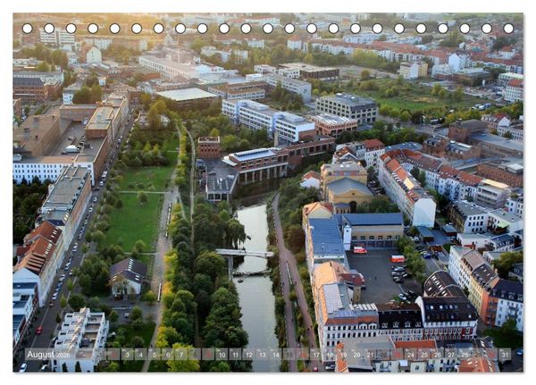 Produktbild: &Uuml;ber den D&auml;chern von Leipzig (Tischkalender 2026 DIN A5 quer), CALVENDO Monatskalender