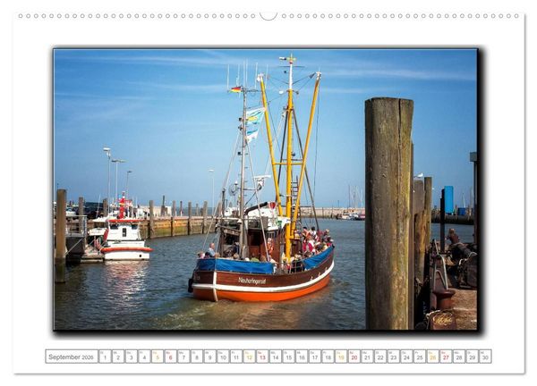 Produktbild: Ostfriesland - die bezaubernden alten H&auml;fen (hochwertiger Premium Wandkalender 2026 DIN A2 quer), Kunstdruck in Hochglanz