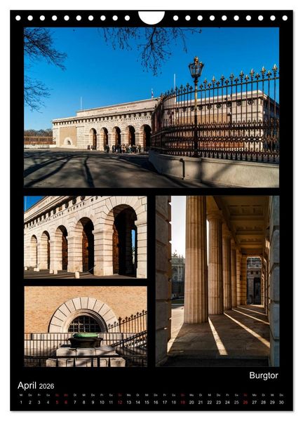 Produktbild: Die Hofburg zu Wien (Wandkalender 2026 DIN A4 hoch), CALVENDO Monatskalender