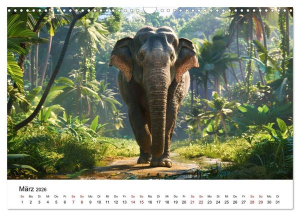 Produktbild: Magische Tierwelt Asiens (Wandkalender 2026 DIN A3 quer), CALVENDO Monatskalender