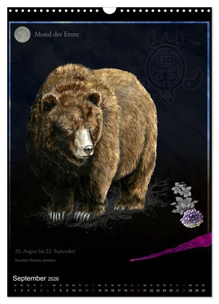 Produktbild: Medizinrad - die indianischen Monde im Jahreskreis (Wandkalender 2026 DIN A3 hoch), CALVENDO Monatskalender