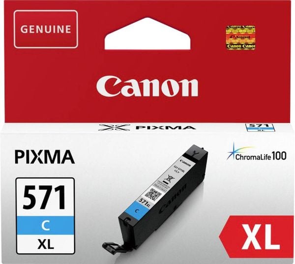 Canon Druckerpatrone CLI-571C XL Original Cyan 0332C001