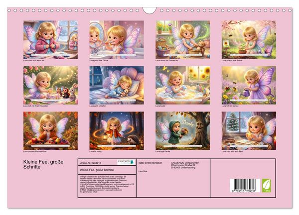 Produktbild: Kleine Fee, gro&szlig;e Schritte (Wandkalender 2027 DIN A3 quer), CALVENDO Monatskalender