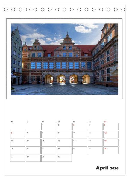 Produktbild: Danzig - Gdansk (Tischkalender 2026 DIN A5 hoch), CALVENDO Monatskalender