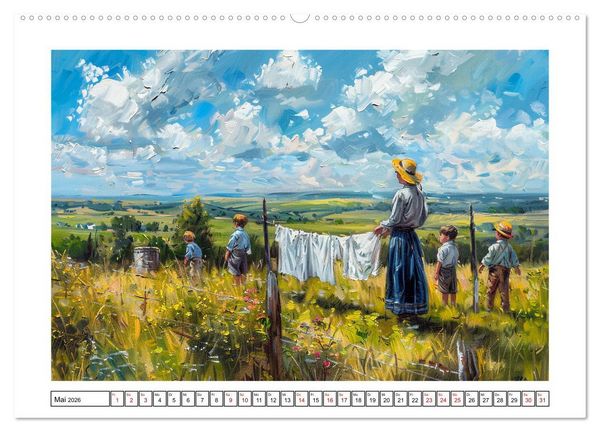Produktbild: Facetten des alten Landlebens (Wandkalender 2026 DIN A2 quer), CALVENDO Monatskalender
