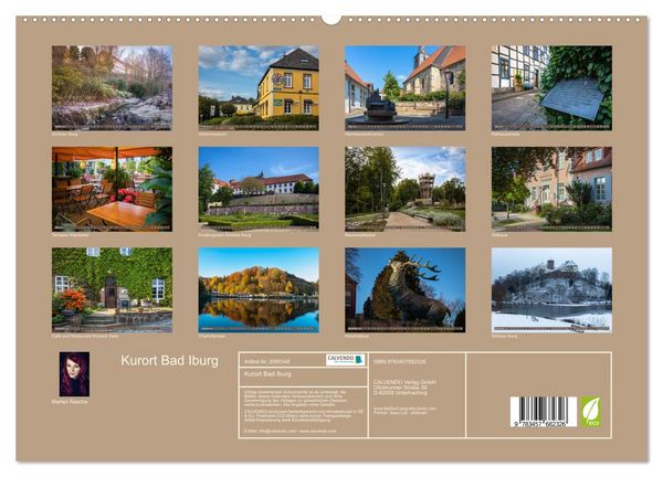 Produktbild: Kurort Bad Iburg (hochwertiger Premium Wandkalender 2026 DIN A2 quer), Kunstdruck in Hochglanz