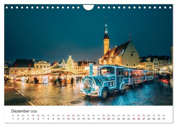 Produktbild: Tallinn - Eine Reise in die Hauptstadt Estlands. (Wandkalender 2026 DIN A4 quer), CALVENDO Monatskalender