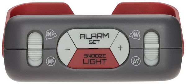 Produktbild: TFA Dostmann 60.2031.10 Quarz Wecker Grau Alarmzeiten 1 Vibrationsalarm, Extra lauter Weckton