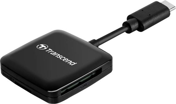Produktbild: Transcend TS-RDC3 Externer Speicherkartenleser USB-C&reg; Schwarz