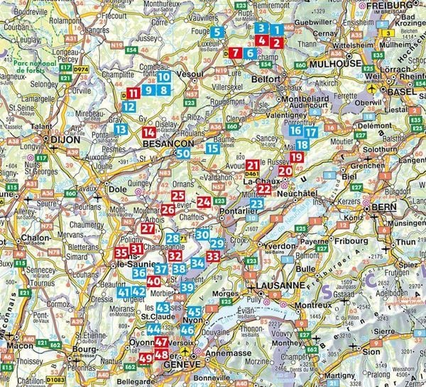 Produktbild: ROTHER Wanderf&uuml;hrer Franz&ouml;sischer Jura