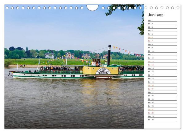 Produktbild: Schaufelraddampfer (Wandkalender 2026 DIN A4 quer), CALVENDO Monatskalender