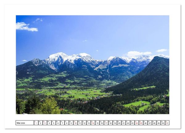 Produktbild: Sehnsuchtsorte im Berchtesgadener Land (Wandkalender 2026 DIN A3 quer), CALVENDO Monatskalender