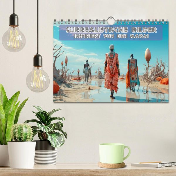 Produktbild: Surrealistische Bilder - Inspiriert von den Massai (Wandkalender 2026 DIN A4 quer), CALVENDO Monatskalender