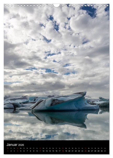 Produktbild: Island - Landschaften vom Wasser gepr&auml;gt (Wandkalender 2026 DIN A3 hoch), CALVENDO Monatskalender