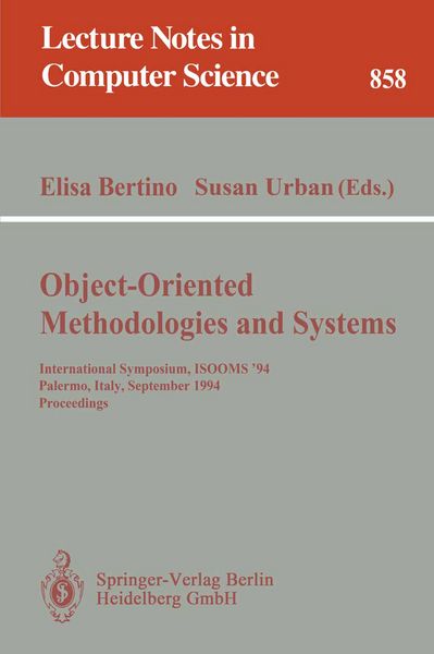 Produktbild: Object-Oriented Methodologies and Systems