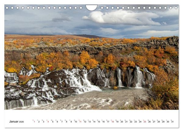 Produktbild: ISLAND Atemberaubende Natur aus Feuer und Eis (Wandkalender 2026 DIN A4 quer), CALVENDO Monatskalender