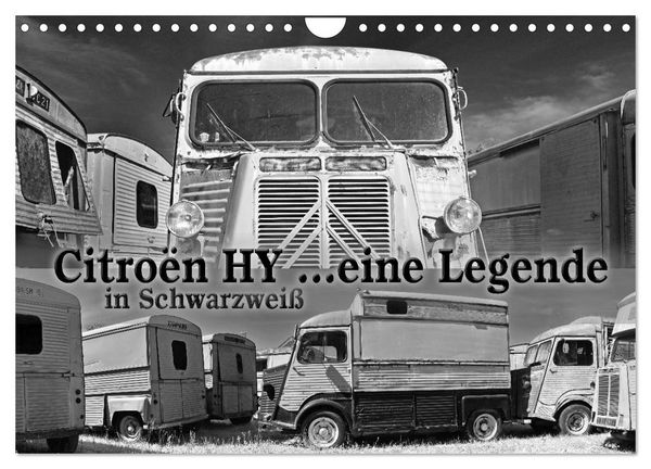 Produktbild: Citro&euml;n HY eine Legende in Schwarzwei&szlig; (Wandkalender 2026 DIN A4 quer), CALVENDO Monatskalender