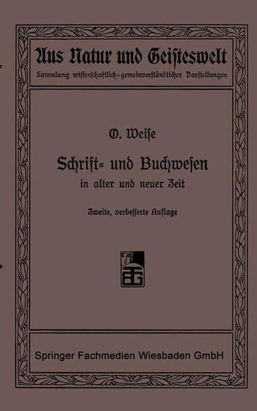 Produktbild: Schrift- und Buchwesen in alter und neuer Zeit