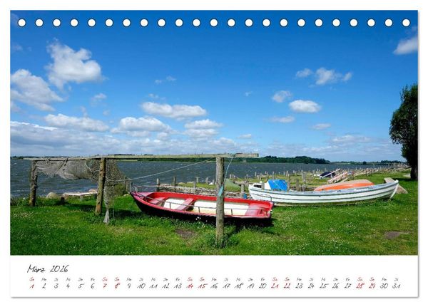 Produktbild: Maasholm - der Fischerort an Schlei und Ostsee (Tischkalender 2026 DIN A5 quer), CALVENDO Monatskalender