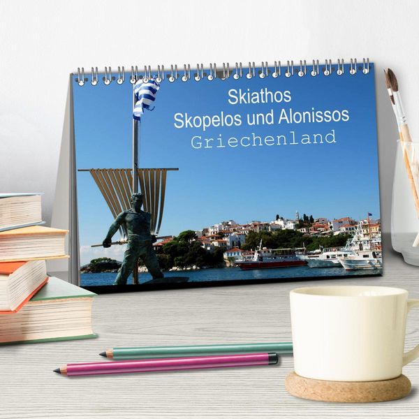 Produktbild: Skiathos Skopelos und Alonissos Griechenland (Tischkalender 2026 DIN A5 quer), CALVENDO Monatskalender
