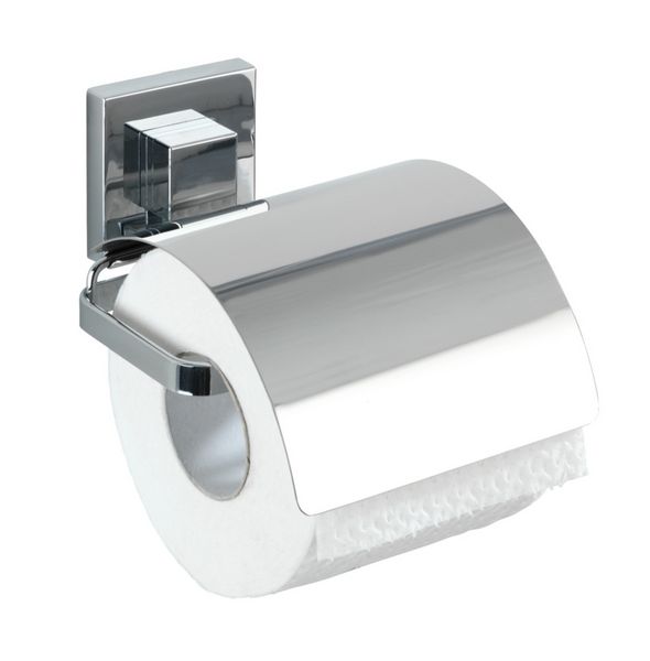 Produktbild: Vacuum-Loc&reg; WC-Set Mod. Quadro 2-teilig Edelstahl, WC-Garnitur und Toilettenpapierhalter, rostfrei