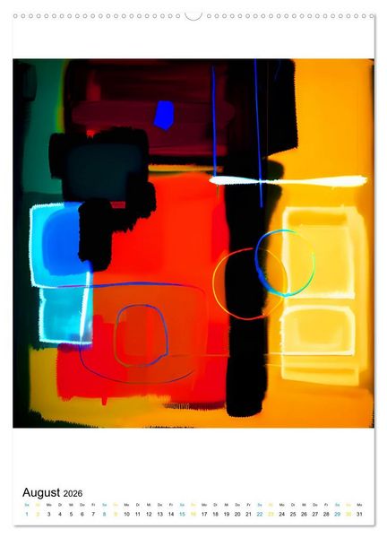 Produktbild: Modern ART Farbkompositionen (Wandkalender 2026 DIN A2 hoch), CALVENDO Monatskalender