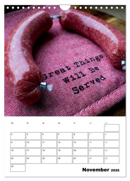 Produktbild: Mettkalender - Spread Some Mett. (Wandkalender 2026 DIN A4 hoch), CALVENDO Monatskalender