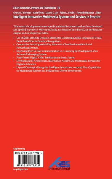 Produktbild: Intelligent Interactive Multimedia Systems and Services in Practice