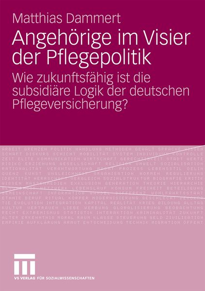 Produktbild: Angeh&ouml;rige im Visier der Pflegepolitik