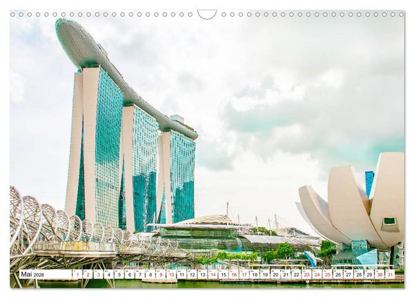 Produktbild: Singapur - faszinierende Stadt (Wandkalender 2026 DIN A3 quer), CALVENDO Monatskalender